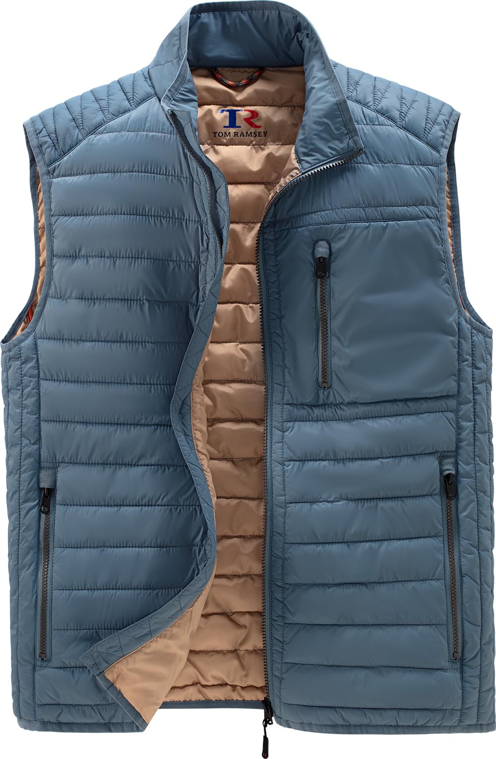 Tom Ramsey Herren Steppweste leicht, wattierte Outdoor-Weste mit 5 Taschen, ärmelloses Gilet für Herbst & Übergangszeit, leichte Freizeitweste, Gr. 48–60