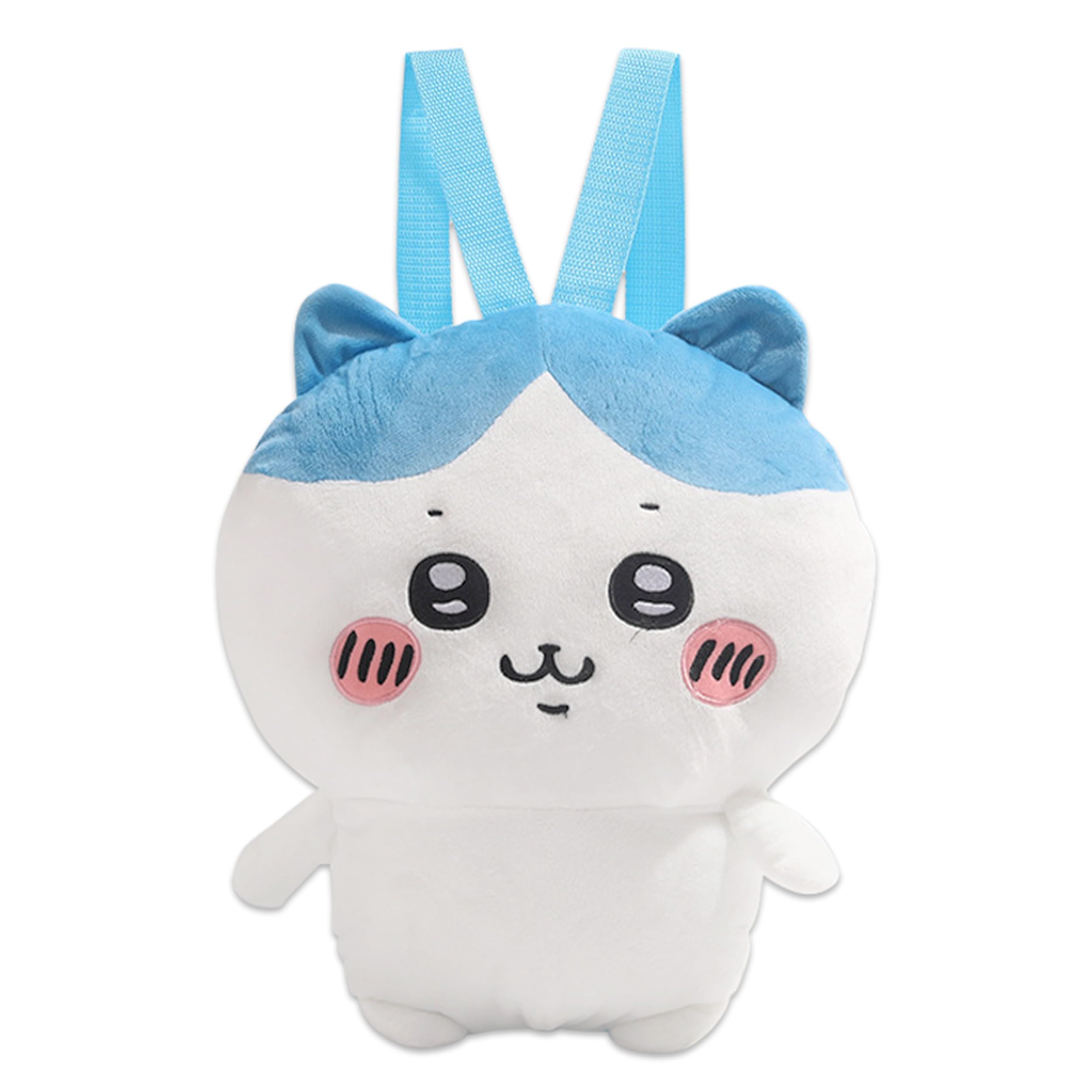 RoffatideAnime Cartoon Cute Hachiware Plush Doll Backpack Kawaii Lolita JK Women Bag Birthday Gifts Blue