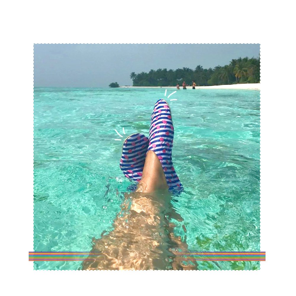 Slipstop Zapatos de Playa, Zapatos Deportivos Antideslizantes, Zapatos de natación, Zapatos de baño, Vacaciones, Yoga, Factor de protección Solar 50