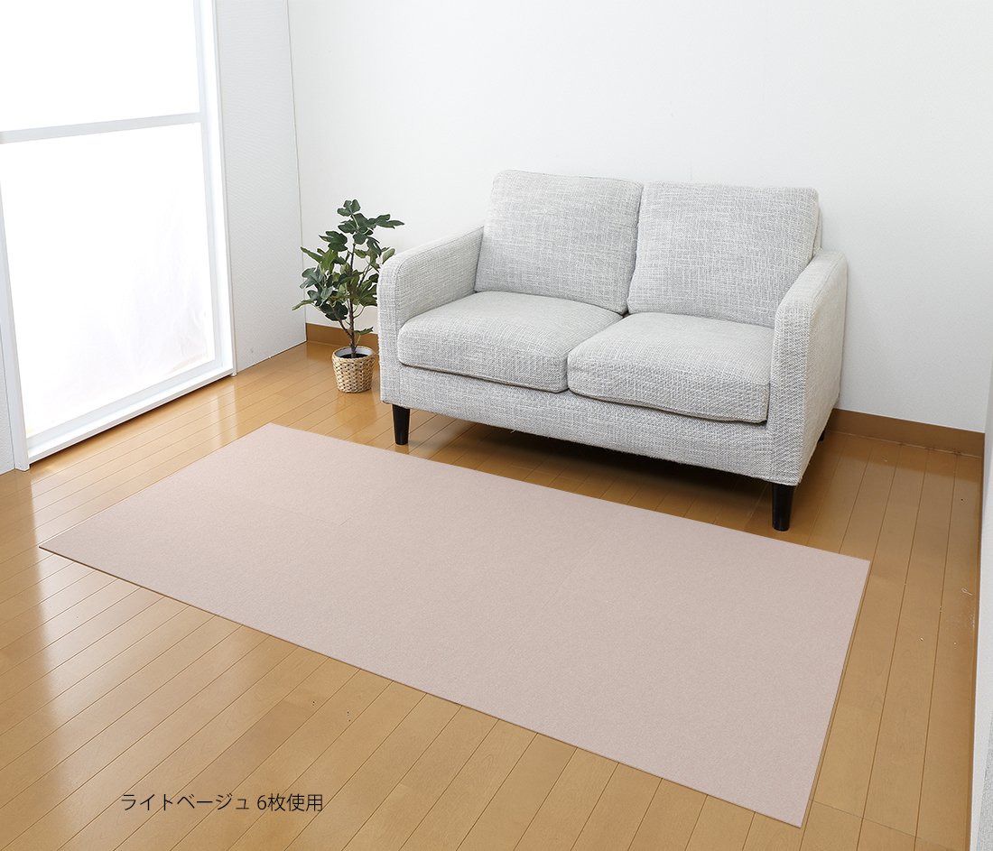 新品防水タイルマットKM-23、45×60cm 12枚 Amazon｜サンコー はっ水 洗える 養生 おくだけ吸着 ズレないタイル