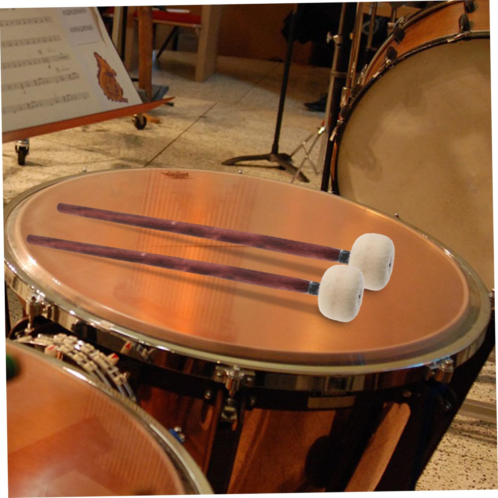 ifundom 6pezzi Bacchette Per Batteria Legno Con Testa Per Percussione Strumento Musicale Elegante e Pratico Per Tuning e Pratica Di Batteria