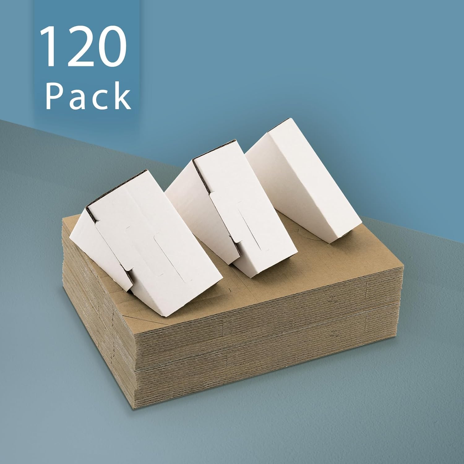 Mat Board Center, 120-Pack Adjustable Picture Frame Cardboard Corner Protectors for Shipping, Packing or Moving Art - 3 Size Depths to fit 1", 1.5", 2.1" Frames