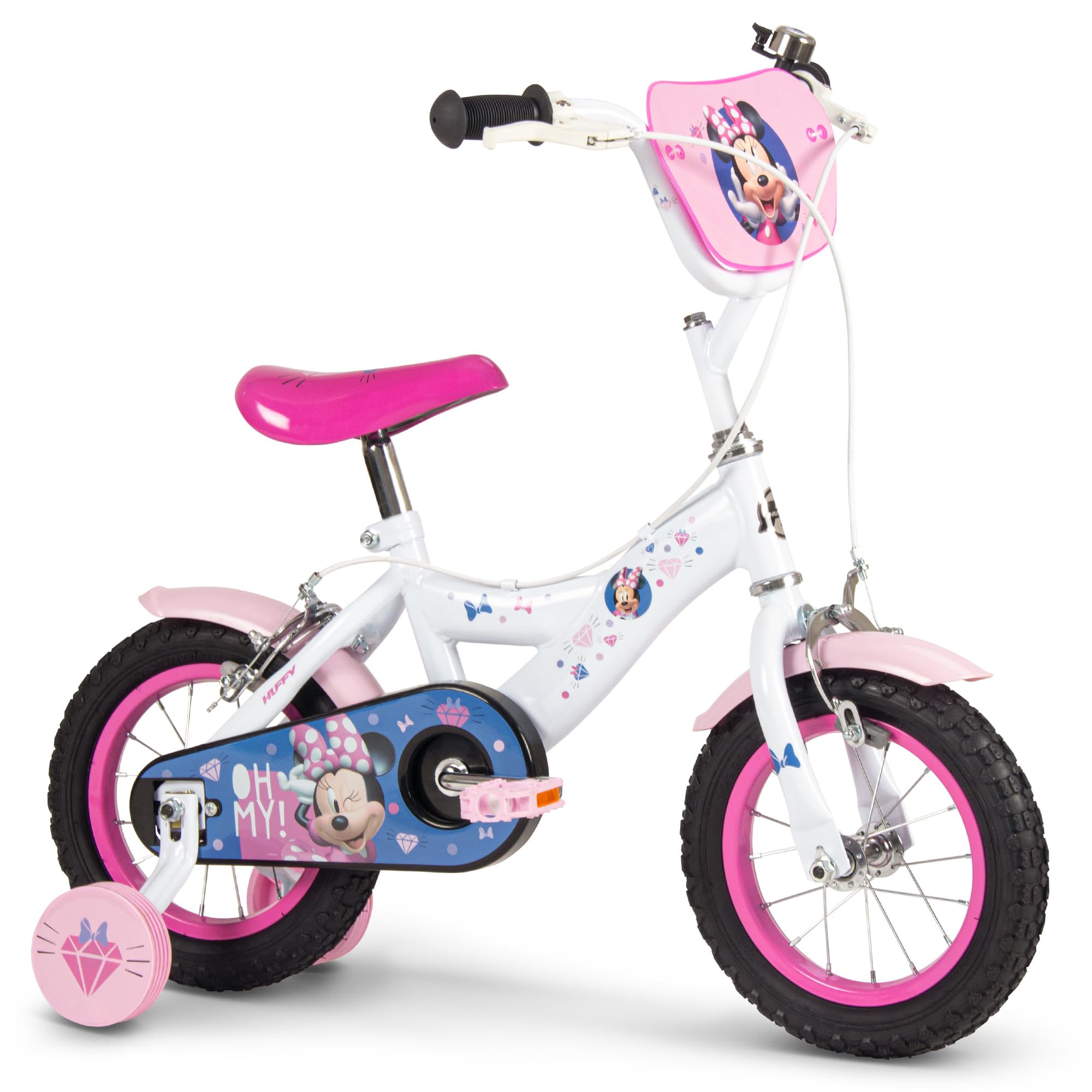 Huffy Disney Minnie Mouse - Bicicleta Infantil (12/14/16", con Ruedas)