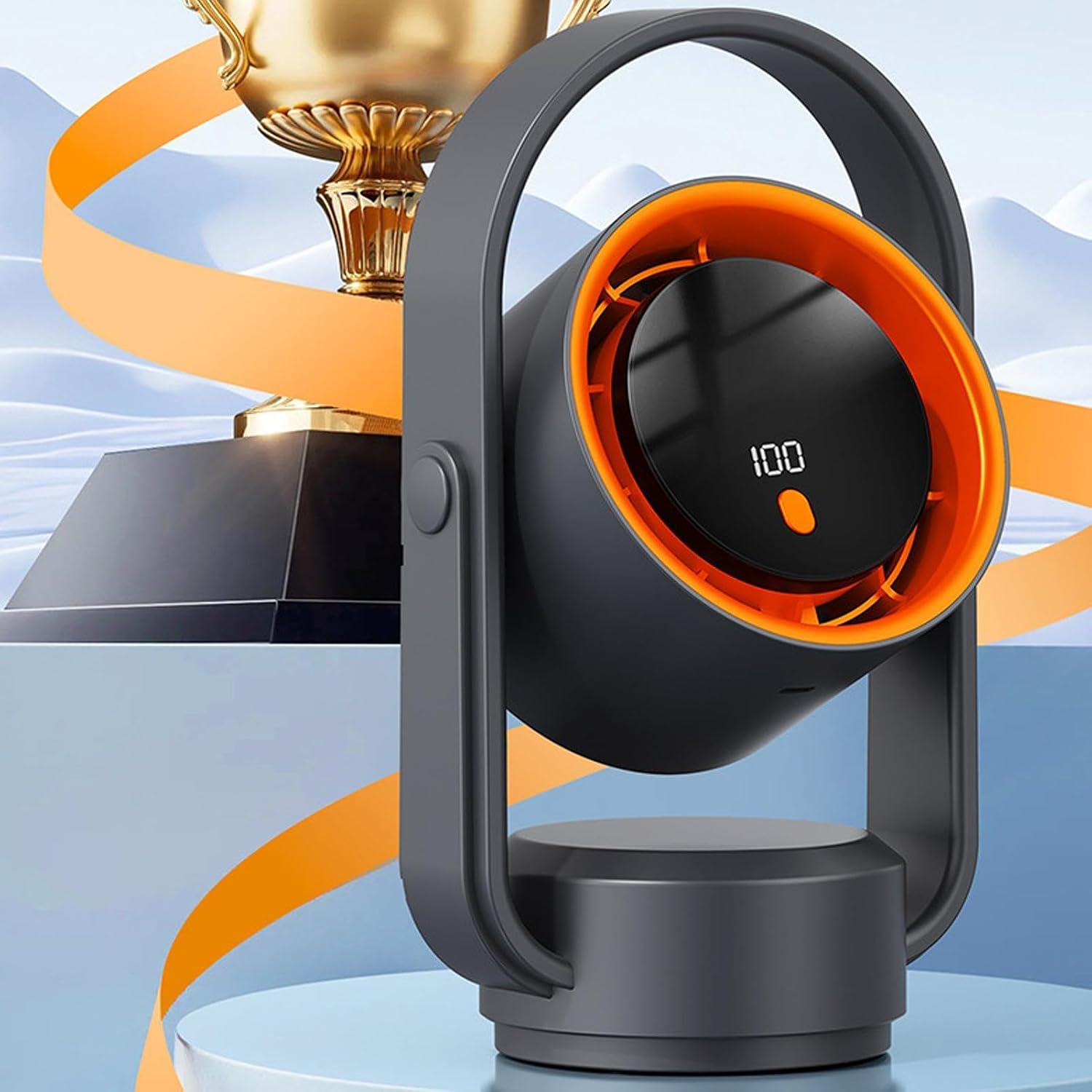 Desktop Fan,5 Wind Speed Quiet - Tabletop Circulating Fan - for Women Men Students Travelers Home Apartment Study Bedroom Living Room Travel Camping Dormitory