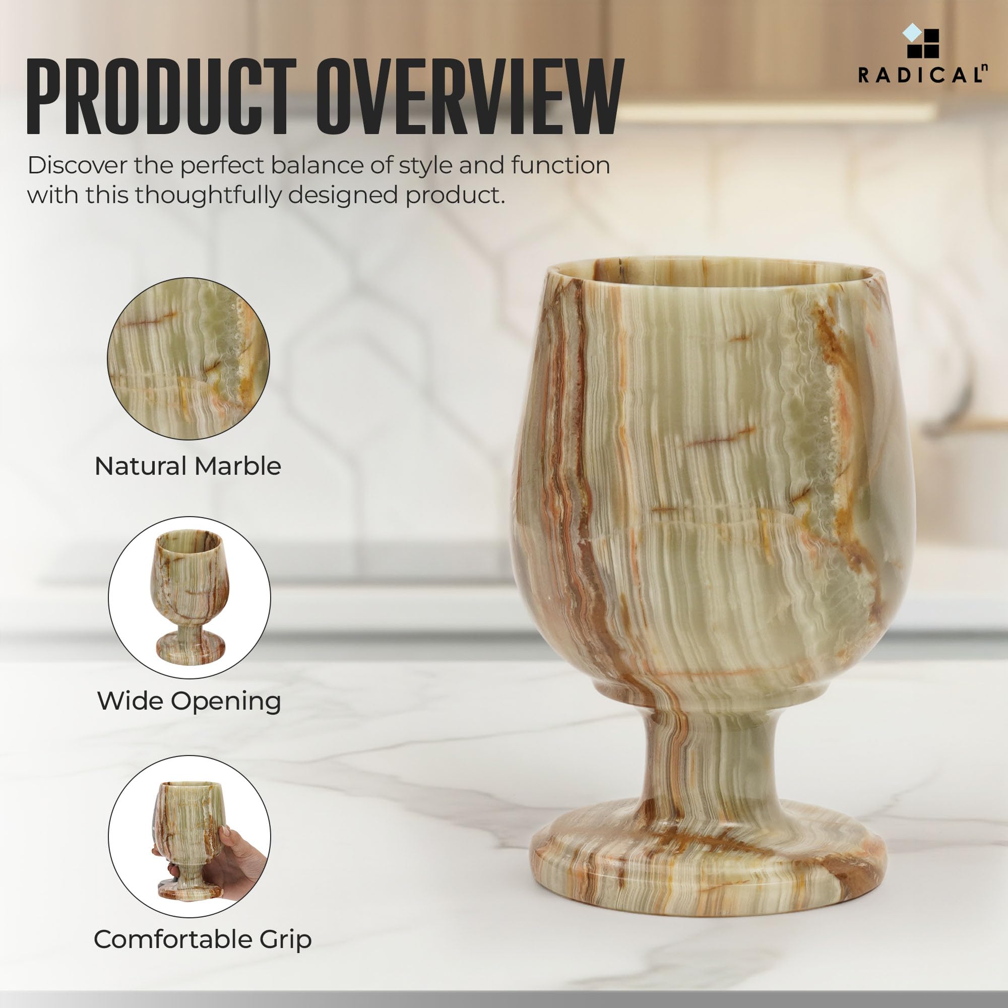 大理石　ワイングラス Amazon | Radicaln 大理石ワイングラス 2個セット ハンドメイド