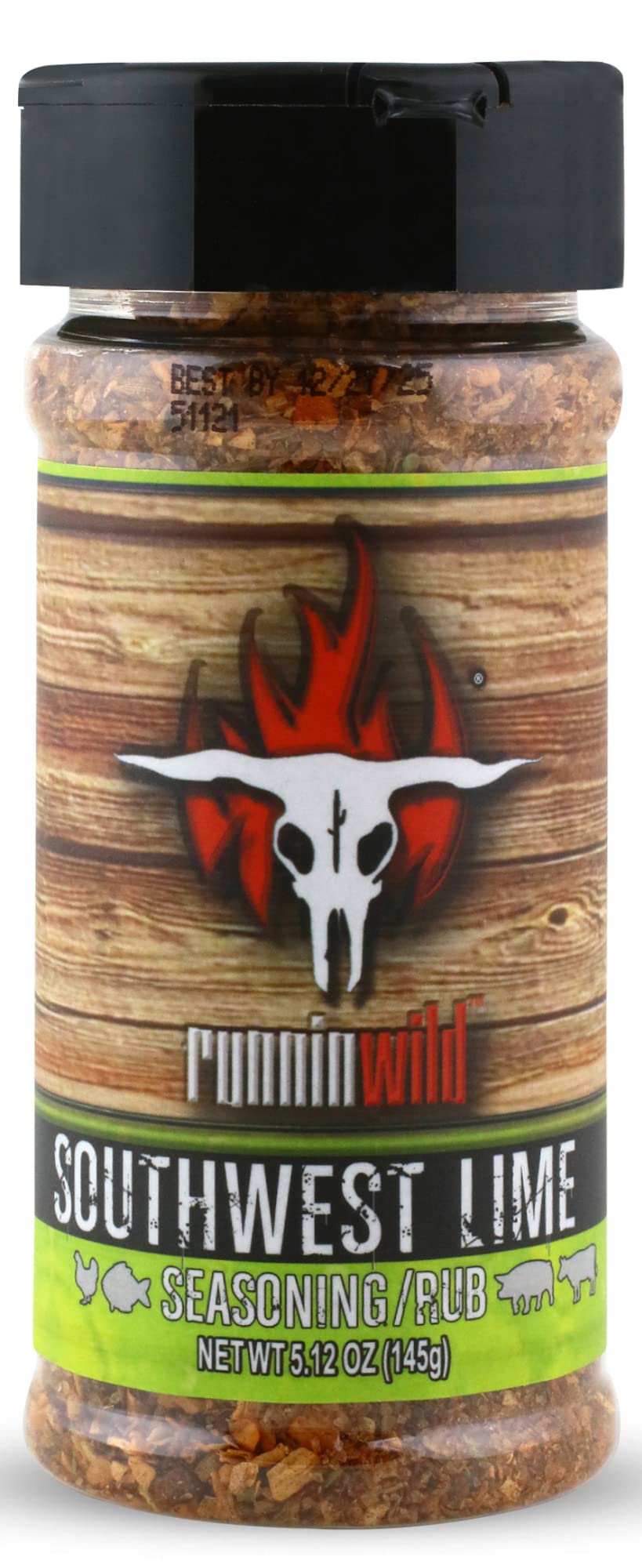 Premium Southwest Lime Seasoning | No Artificial Flavors, No MSG added | Gourmet Southwest Flavor for Chicken, Fish, Pork, and Fajitas | Runnin’ Wild