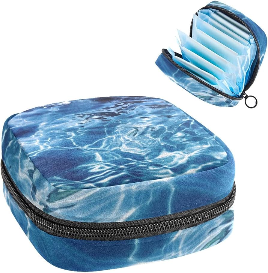 Amazon | 生理用ナプキン保存袋,生理用バッグ,海水青涼しい夏
