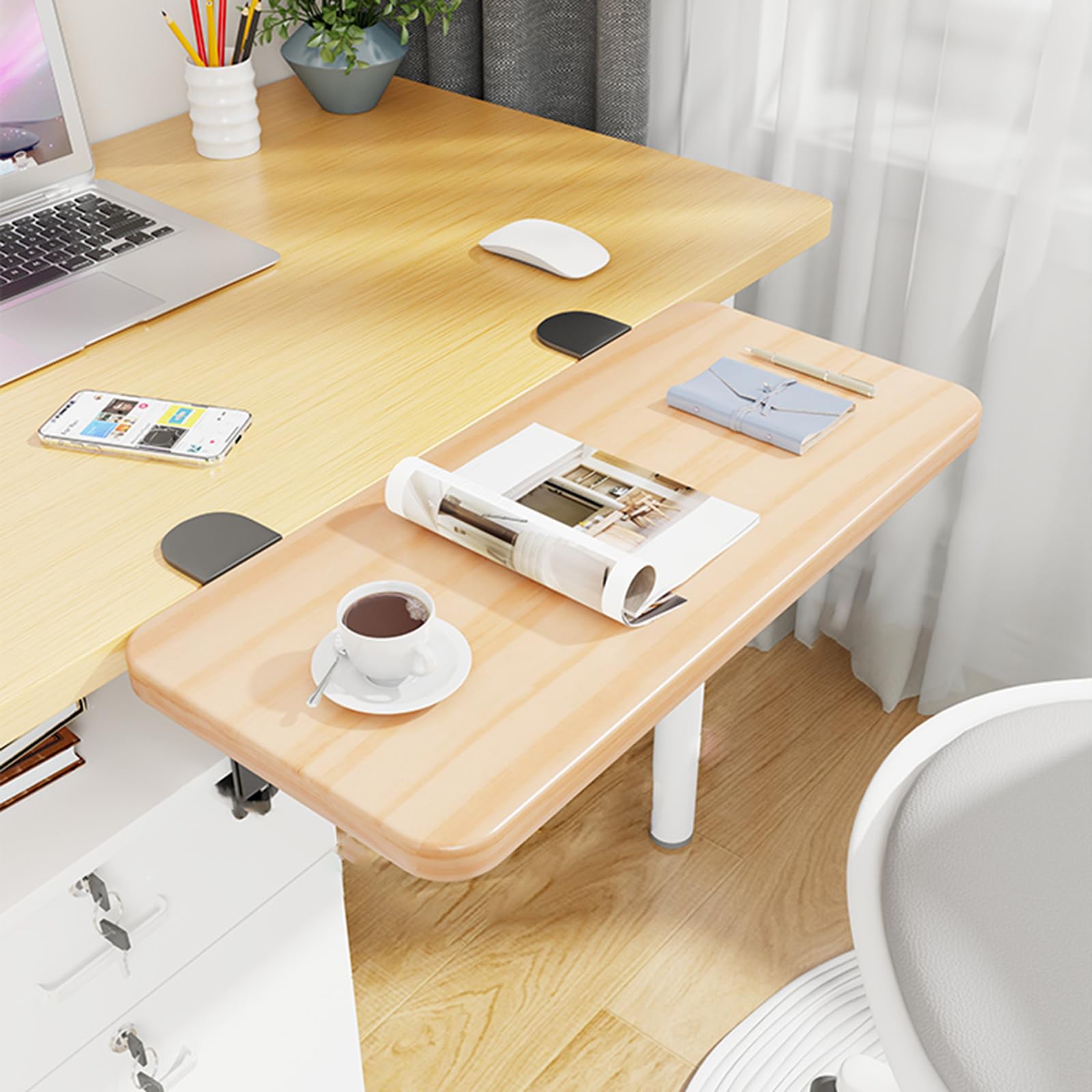 Erweiterbare Schreibtischablage, verstellbarer Tastatur-Organizer, multifunktionale Schreibtischverlängerung, vielseitige Büroaufbewahrungslösung, ergonomisches Schreibtischzubehör für Zuhause und