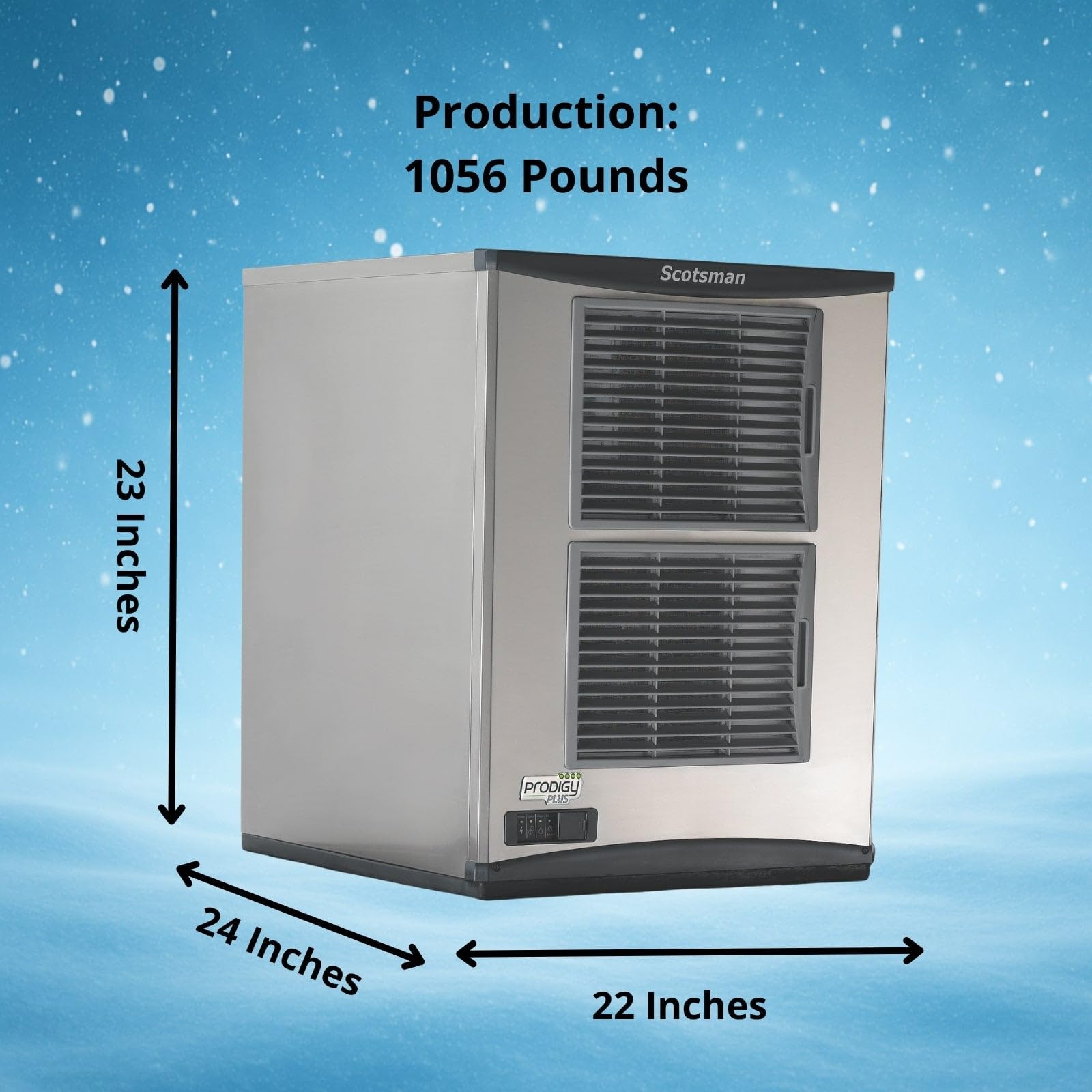 Scotsman Prodigy Plus Flake Ice 22" Ice Maker - 1056 lb/Day on Fridge.com