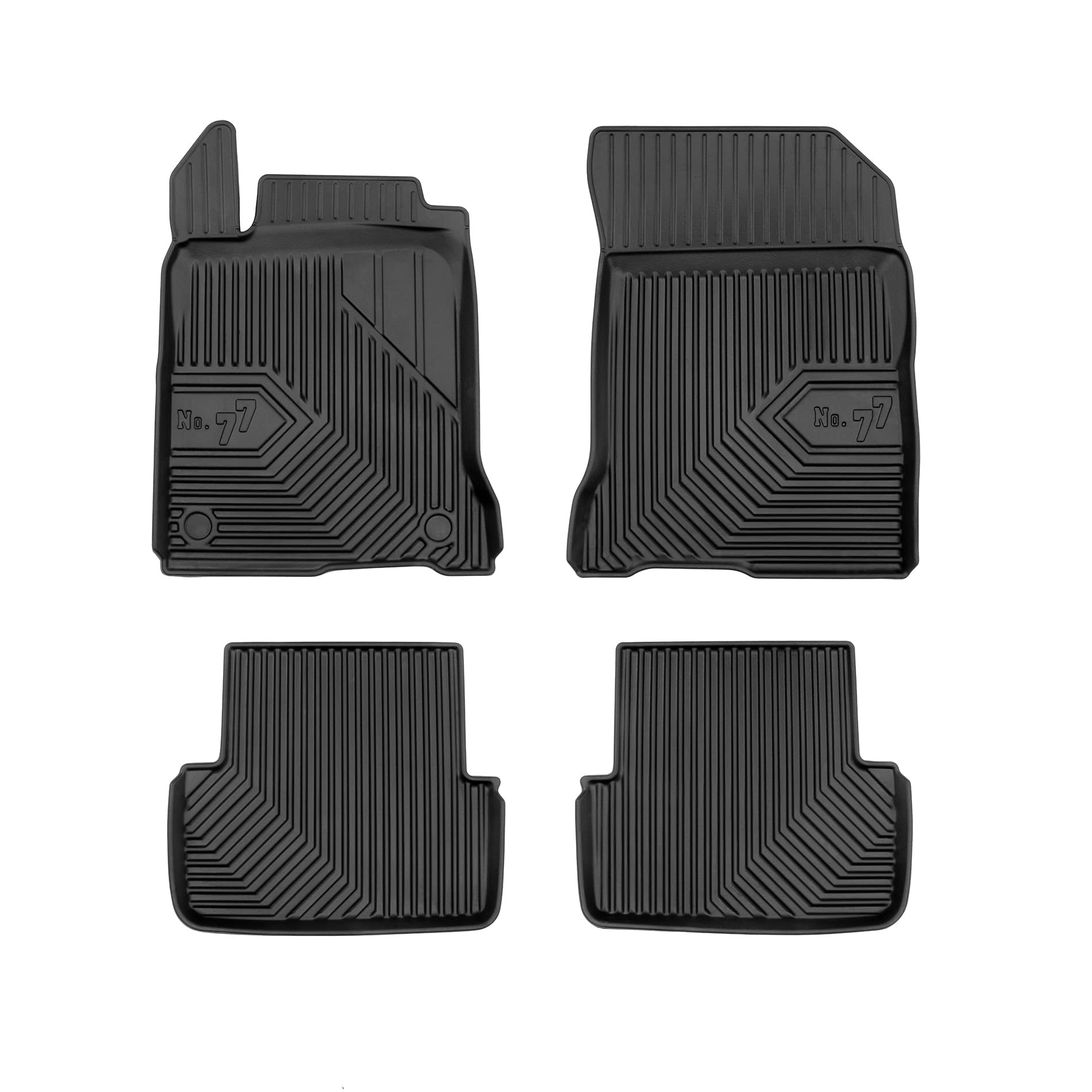 FROGUM No.77 Alfombrillas para Coche Alfombras para Renault Laguna III 2007-2015 | Borde Alto | para Todo el año | Tamaño