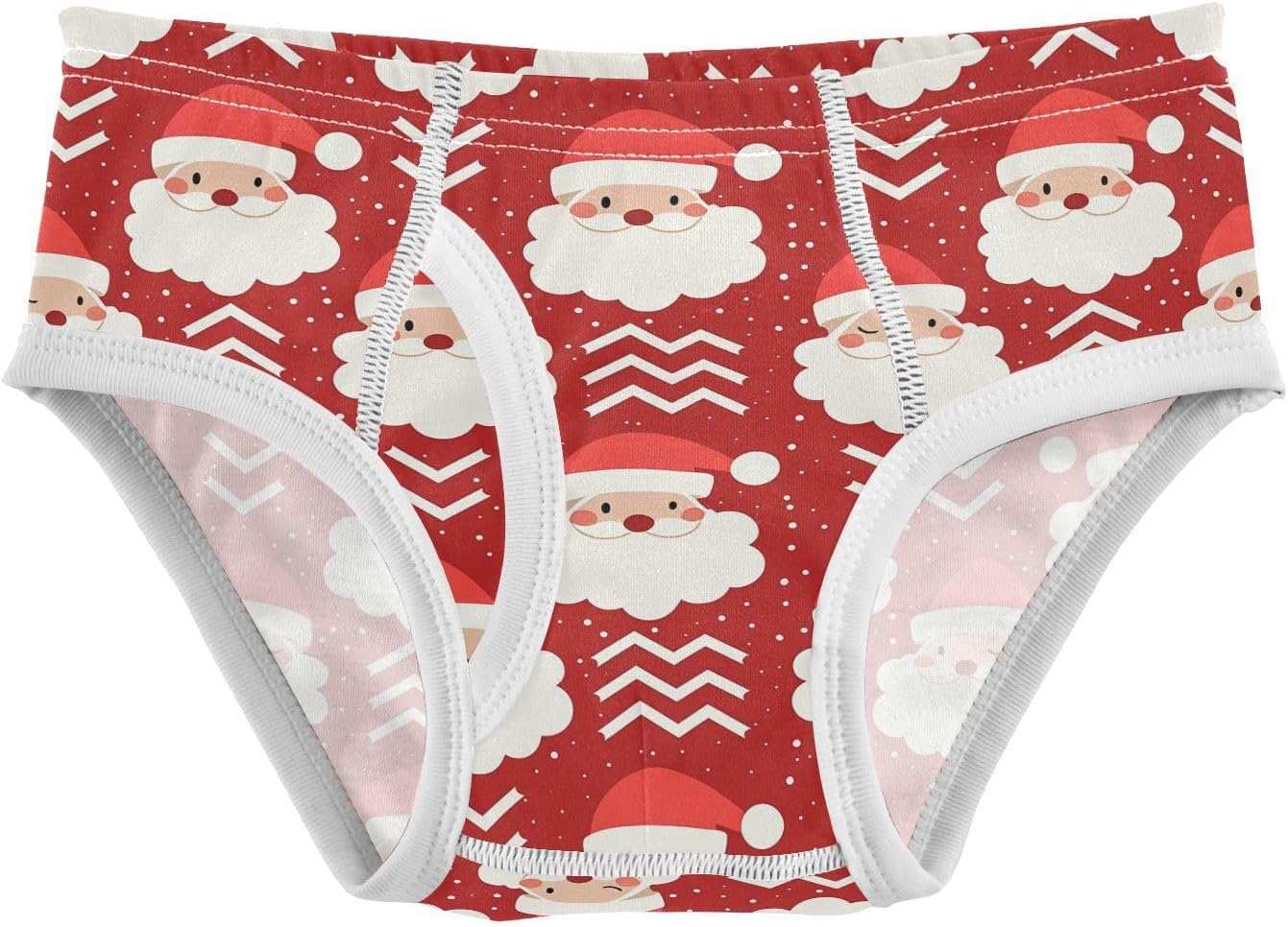 visesunny Boys Training Underwear Wink Santa Claus Breathe Cotton Potty Briefs Size 2T-8Y for Toddler