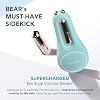 FOREO A Wink 'n' a Smile Bundle - BEAR 2 eyes & lips جهاز تنعيم التيار الصغير + FOREO SUPERCHARGED Eye & Lip Contour Booster Serum 3x3.5ml - Dark Circles Under Eye Treatment & جهاز بثور الشفاه