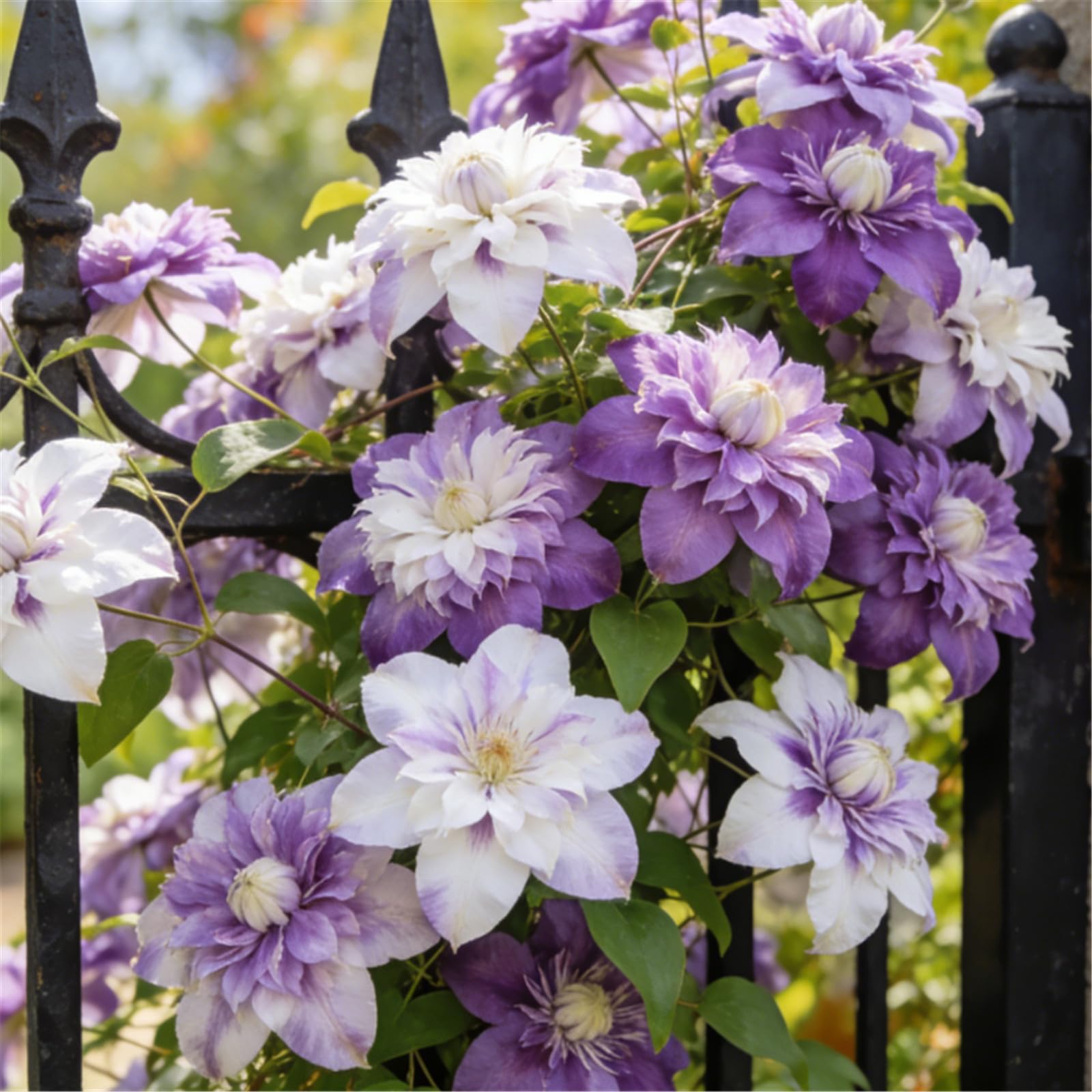 Rare Clematis/Climbing Clematis/Rhizomes/Garden Fences/Climbing Plant Decorations/Bare Roots Hardy, Professional for Beautiful Indoor/Outdoor Displays-5 Roots-G