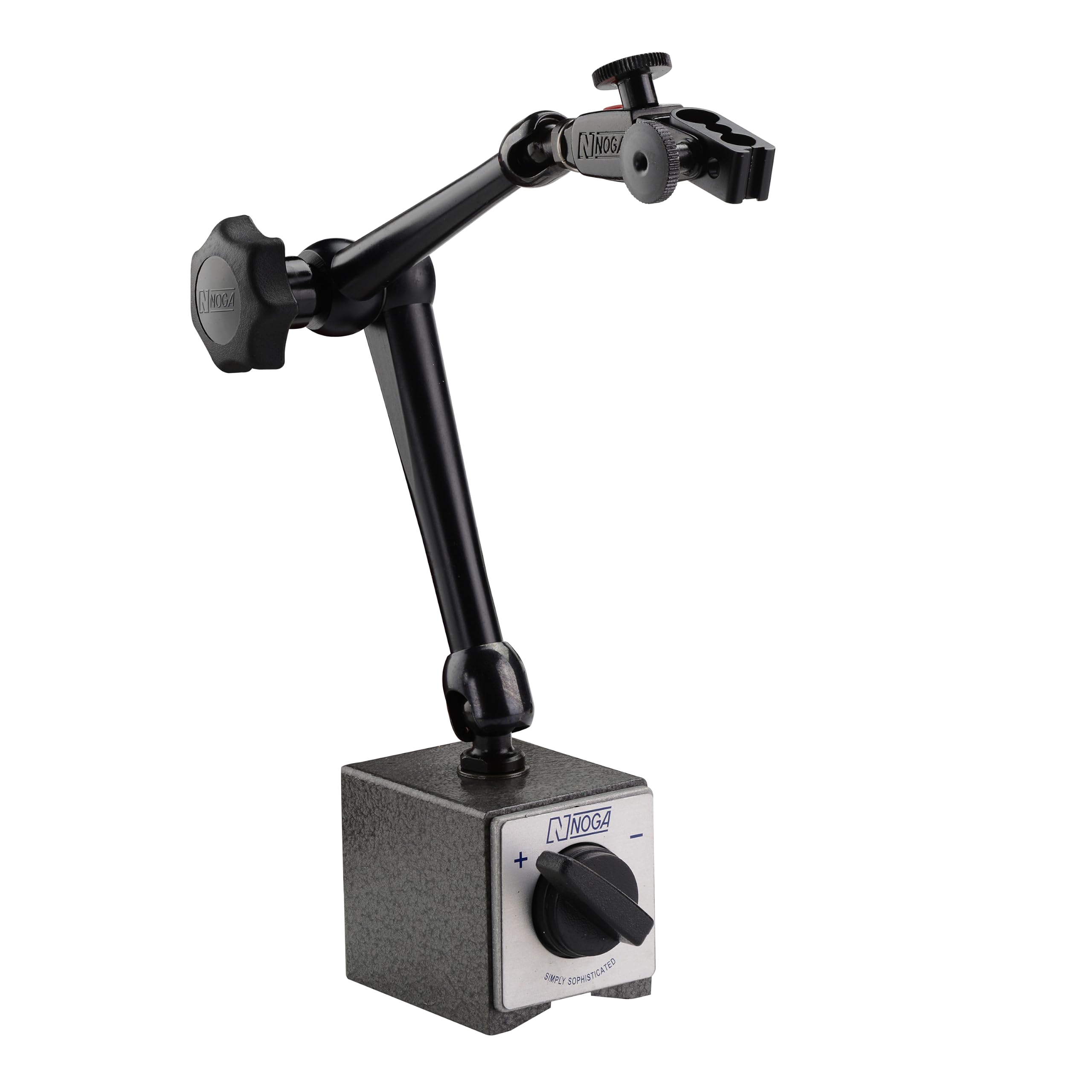 Noga DG61003 Support de jauge à cadran standard avec réglage fin en métal