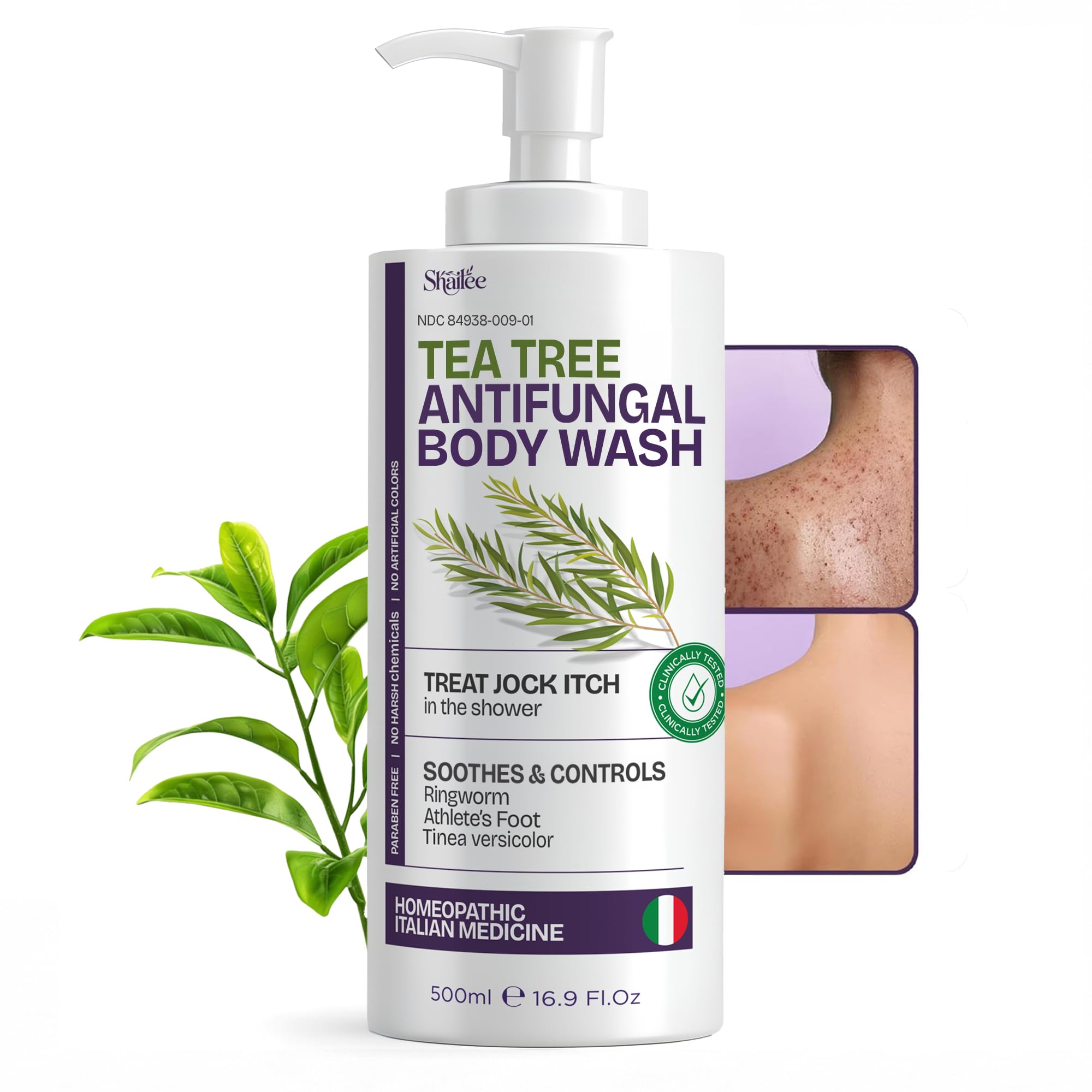 Shailee Antifungal Tea Tree Body Wash