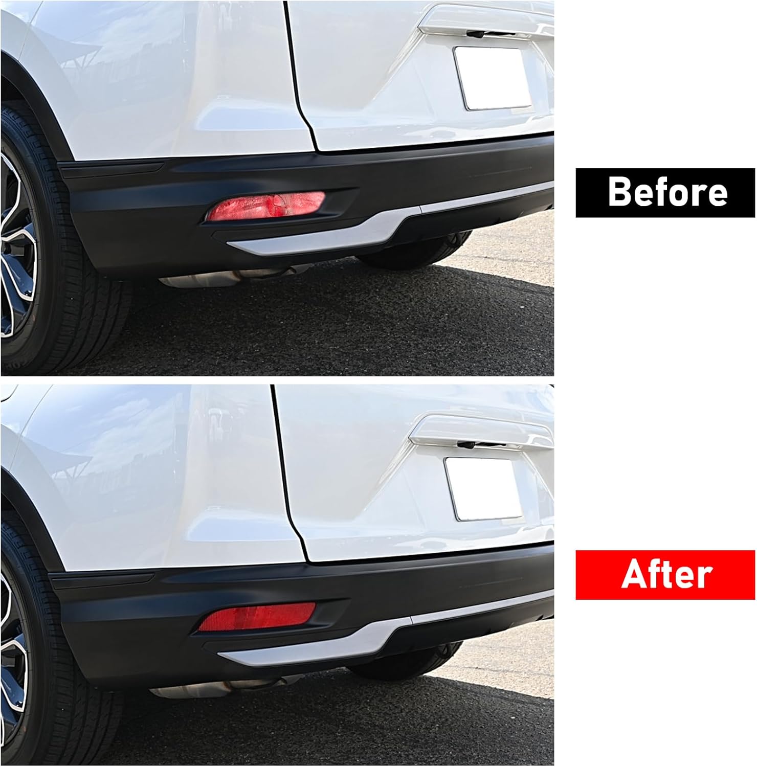 Compatible with Honda CRV Rear OS Bumper Reflector 2020-2022,Left Driver & Right Passenger Side Red Marker Trim Replacement for 34500-TLA-A11,34550-TLA-A11,CRV Back Reflector Light W/O Bulb,2PC