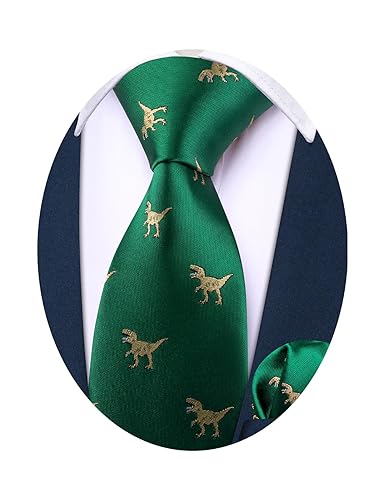 Barry.Wang Boy's Necktie Regular Silk Woven Stripe Solid Tie Pocket