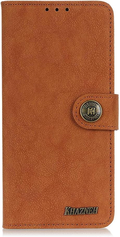 Fyuui Luxury Wallet Case for iPhone 8 Coin Pocket ID/Credit Card Slots Stand Magnetic Flip Cover Shockproof Flexible Soft TPU Rubber Bumper Shell Slim Protective Case-Brown