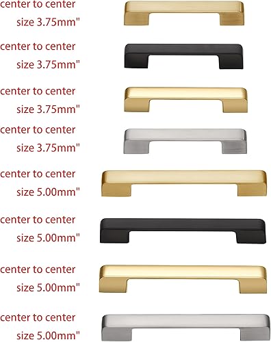 Miniatura 8 de Utopia Alley Marino - Tirador decorativo para armarios y cajones, acabado de níquel cepillado, manija de metal para cajones, 5.0 pulgadas de centro