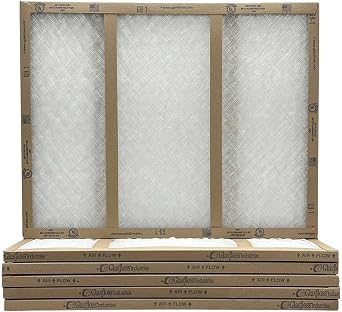 18x30x1 Fiberglass Air Filters, 6-Pack, AC & Furnace, Glasfloss