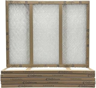 20x22 1/4x1 Glasfloss Fiberglass Air Filter, Double Strut, GDS Series, Made in USA, Actual Size: 19 5/8 x 21 7/8 x 3/4 (Box of 6)
