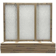 16x24x1 Glasfloss Fiberglass Air Filter, Double Strut, GDS Series, Made in USA, Actual Size 15 5/8 x 23 5/8 x 3/4 Box of 6