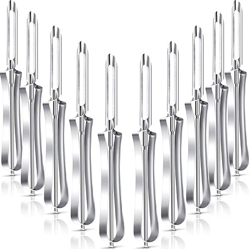 Pelador de acero inoxidable, pelador de verduras, pelador de frutas y verduras, pelador giratorio para el hogar, cocina, zanahorias, papas,