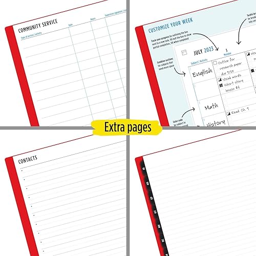 Miniatura 7 de Five Star Advance 2023-2024 Libro de citas académicas grande fuego TAW65913