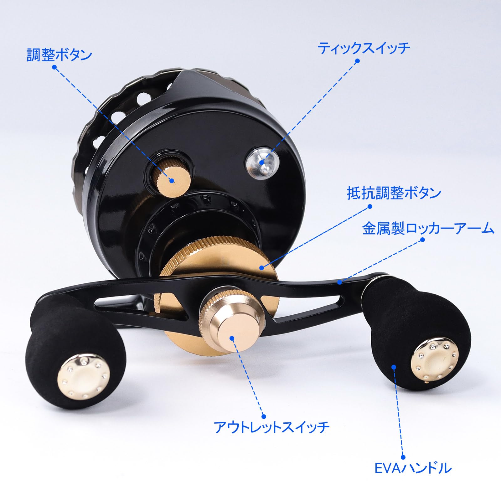Amazon | 筏 リール カセ釣り チヌリール イカダリール 落とし込み 左