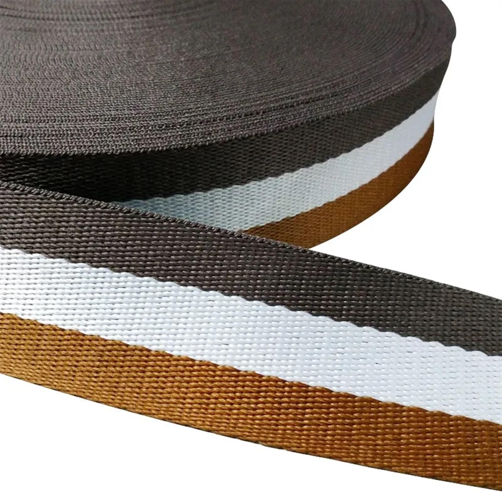 Cinta jacquard de poliéster, cinta multicolor a rayas varios anchos(25mm)