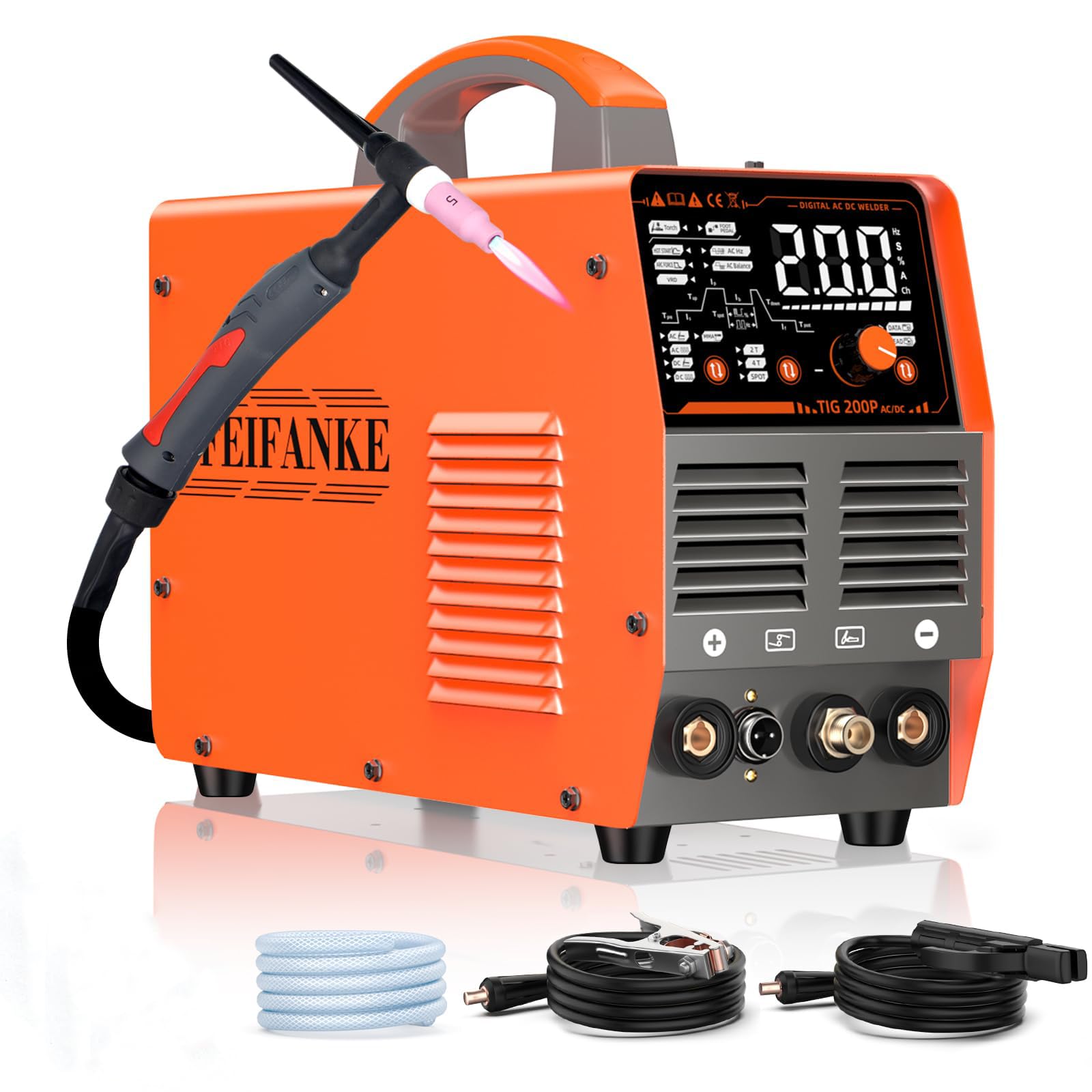 Amazon | FEIFANKE AC DC TIG溶接機 200A アルミニウムTIG溶接機 110V