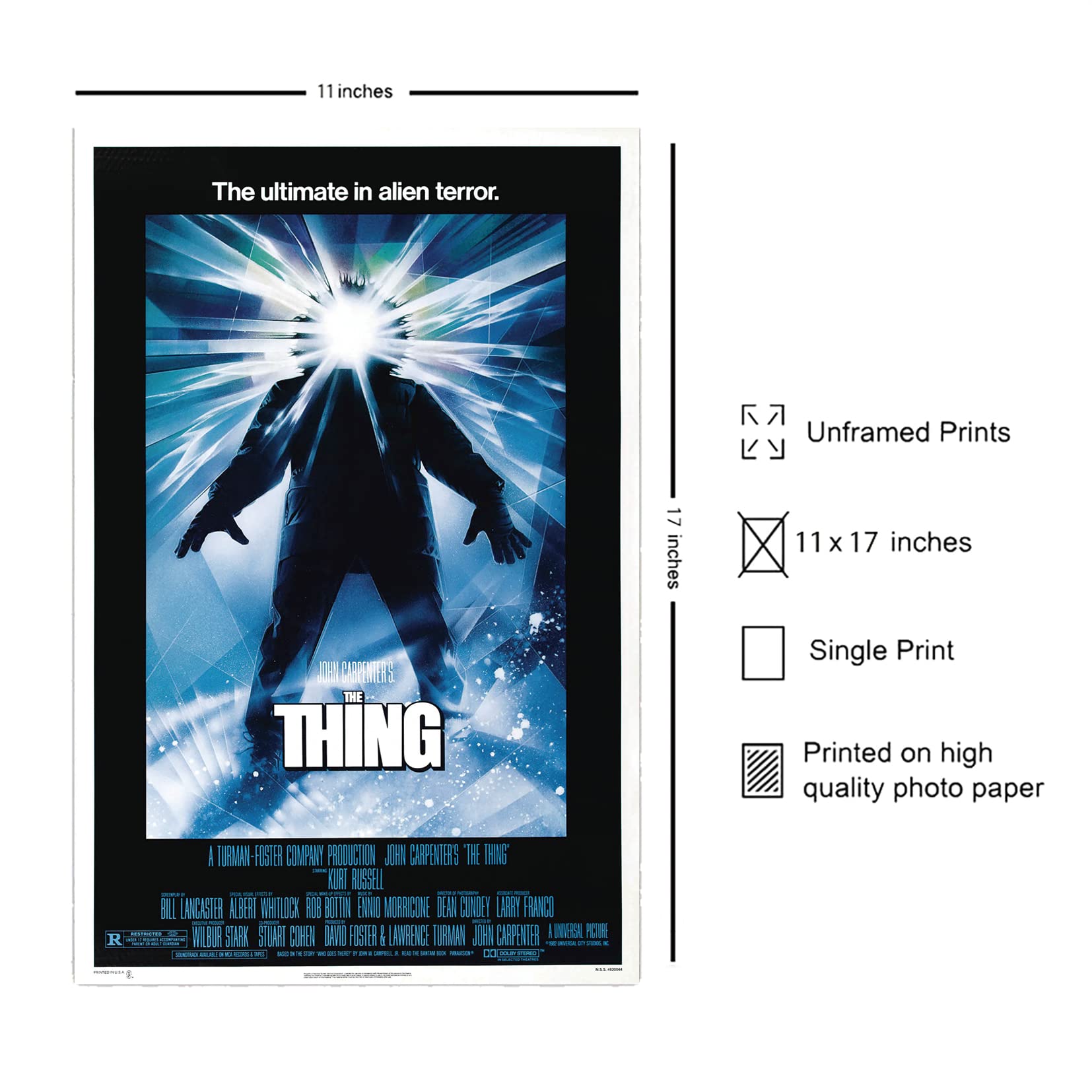 Amazon.com: Christ-EZ The Thing Movie Poster (1982) - Matte poster