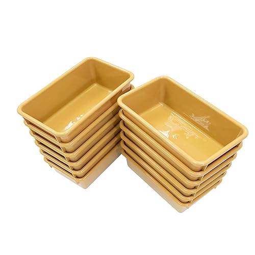 Miniatura 3 de Angeles Value Line - Bandejas de almacenamiento para cubículos, juego de 12 unidades, color tostado, ANG7052T12, decoración de guardería o aula,