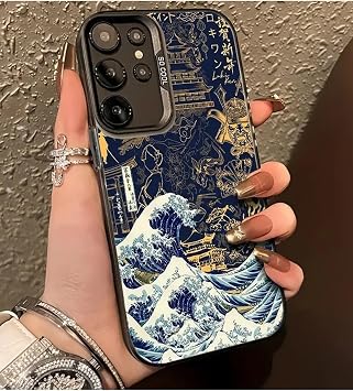 Samsung Galaxy S24 FE Uyumlu Samuray, Arkası Sert Kenarları Yumuşak Telefon Kılıfı, Mavi