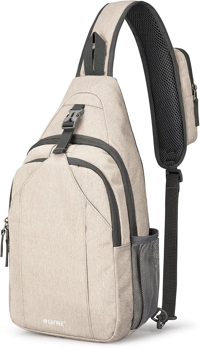 Sling Bag for Men Women, RFID Blocking Crossbody Bag, Daily, Travel