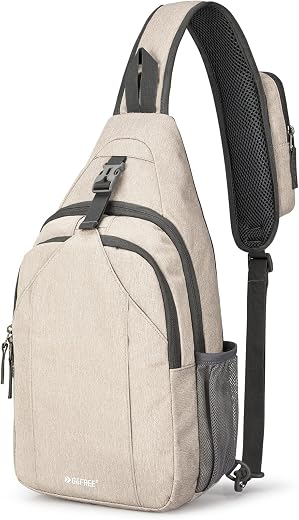 G4Free Sling Bag RFID Blocking Sling Backpack Crossbody Chest Bag Daypack for Hiking Travel