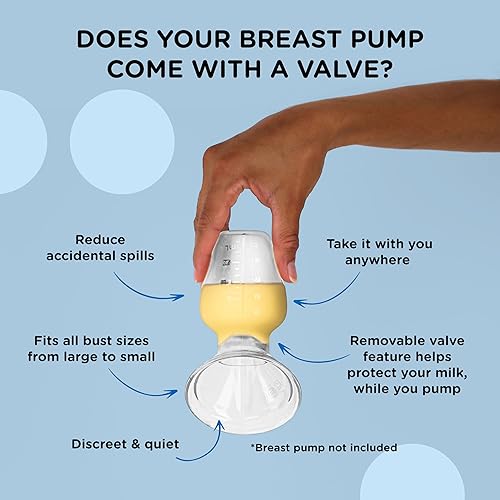 Miniatura 8 de Extractor de leche manual manos libres con válvula personalizada a prueba de derrames, esenciales posparto, fácil de limpiar, bomba portátil para