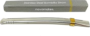 Easy Clean Yerba Mate Bombilla Straw Gourd Drinking Filter Straw Stirrer   Mate Straw Food-Grade Stainless Steel Straw - 6.2" 15.8cm Long