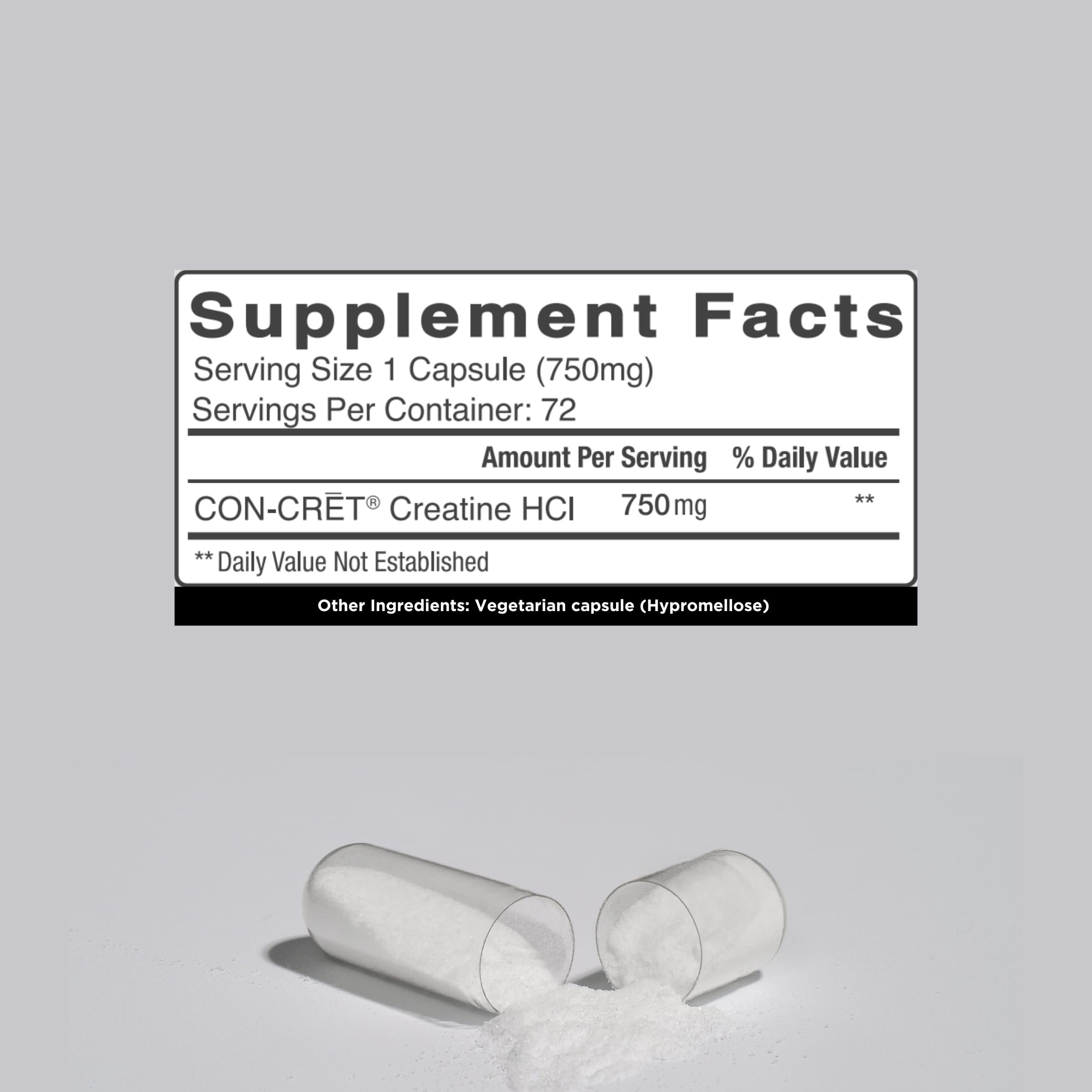 CON-CRET Creatine HCl for Brain Health Capsules – Clinically Tested Support for Memory, Focus, Concentration, Problem-Solving, Clarity, and Mood.* | Made in USA (60 Day Supply) — Amazon image 5