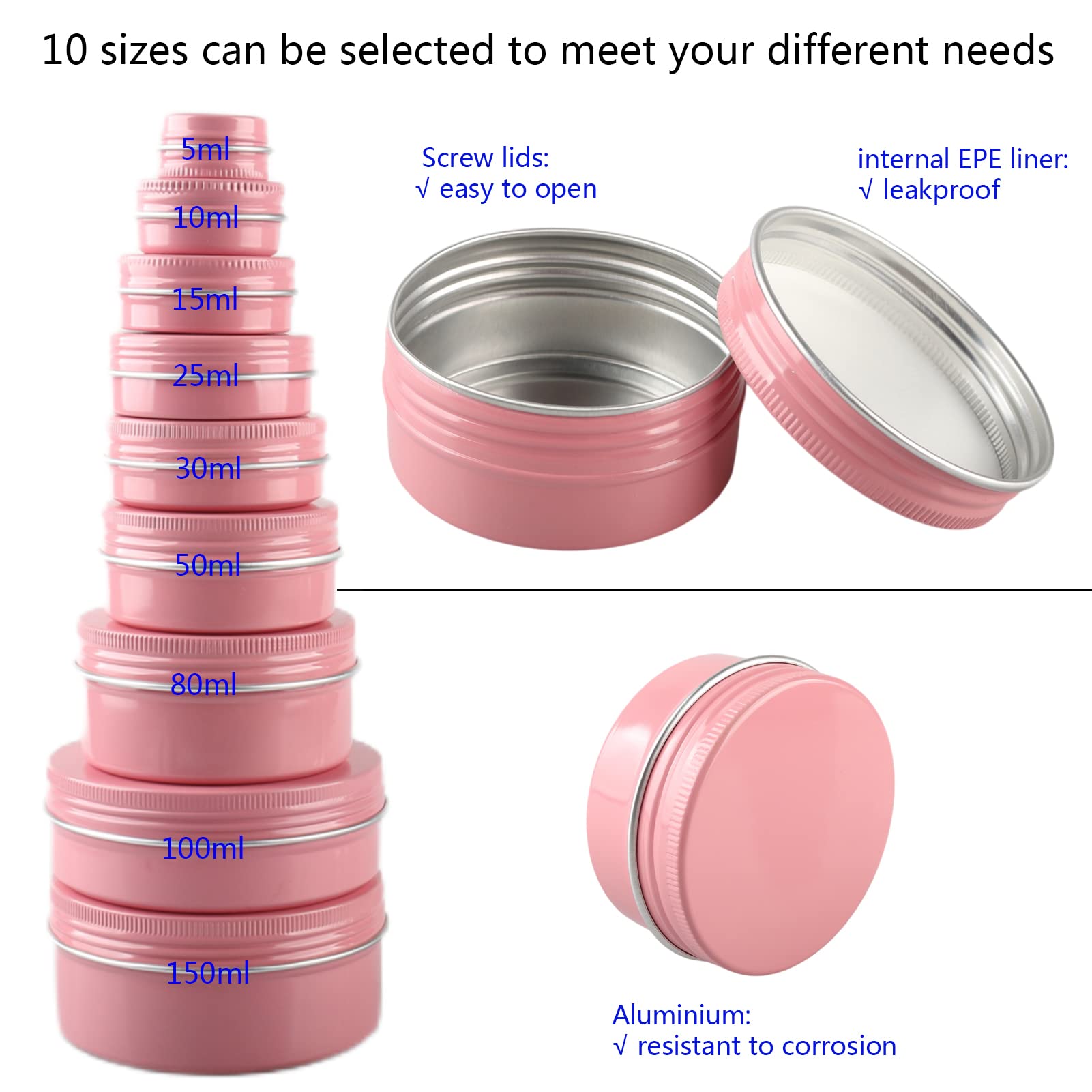 ベルマイココ 30ml 竹色蓋、ピンク蓋 50ml クリーム蓋、ピンク蓋 Amazon.co.jp: 蓋付きプラスチック化粧品容器、クリーム入り缶、 蓋