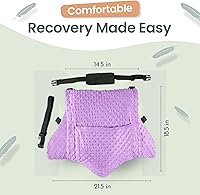 Vista 8 de MOYOAMA Almohada de histerectomía poscirugía para recuperación de histerectomía imprescindible - Almohada de cirugía para abdomen, almohada