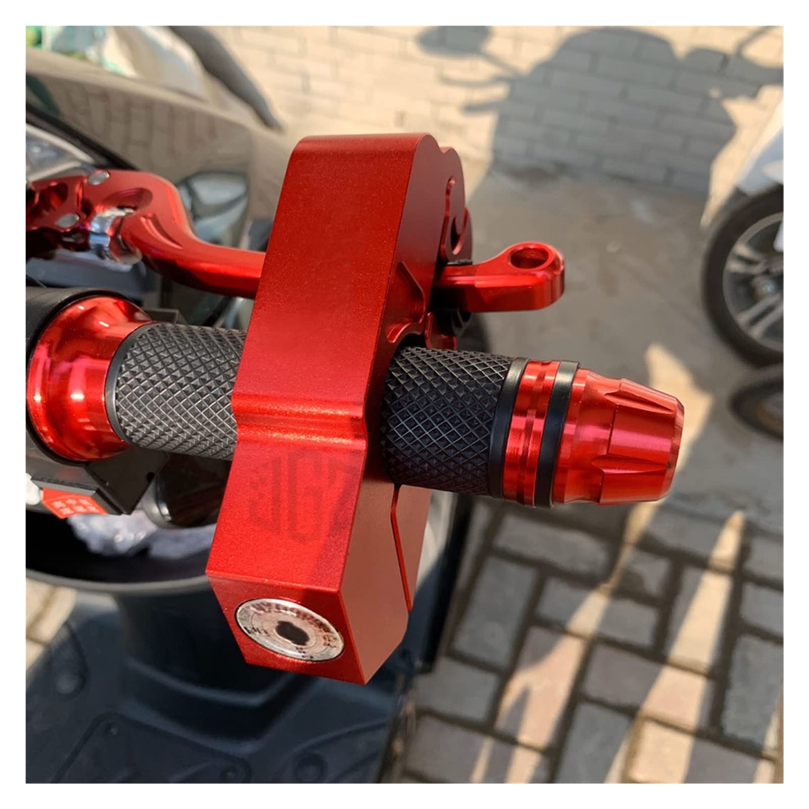 Antivol de guidon Vespa GTS 300 en aluminium CNC bleu haute résistance sans logo