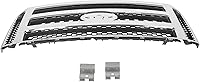 Vista 3 de HECASA Front Grille Compatible with 1999-2004 Ford Super Duty F-250 F-350 Excursion (New Front Chrome Grille) 2006 Style W/Detachable Mesh Insert