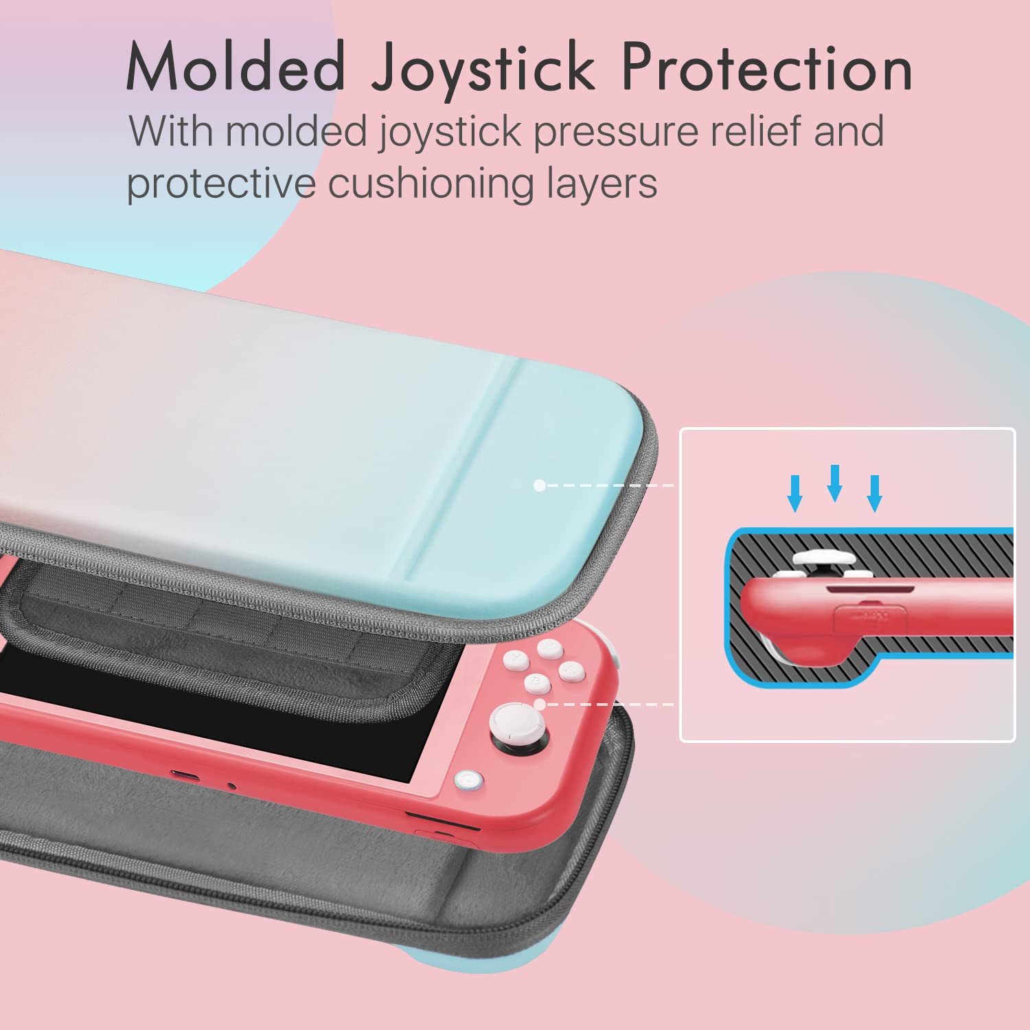 Amazon.com: TNP Carrying Case for Nintendo Switch Lite, Pink Blue
