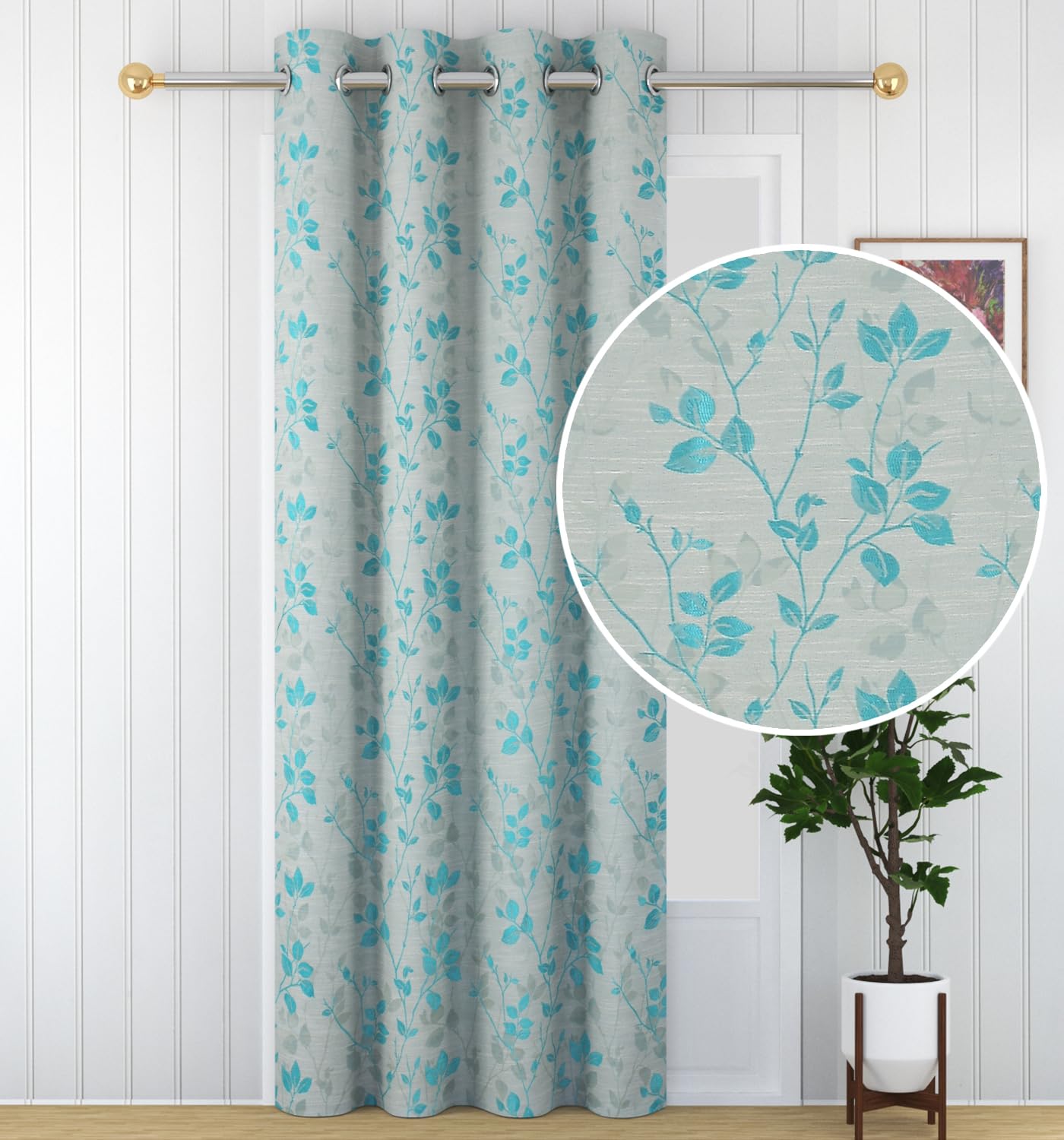 See full amazon price history chart for FRESH FROM LOOM 11pc Feet Long Curtains 1pc Window Parda | Cotton Floral Room Darkening Curtains for Living Room Bedroom with Eyelets Ring Parde Screens (12 ft, Leaf Aqua, 1pc) FRESH FROM LOOM 11pc Feet Long Curtains 1pc Window Parda | Cotton Floral Room Darkening Curtains for Living Room Bedroom with Eyelets Ring Parde Screens (12 ft, Leaf Aqua, 1pc) (B0D2HZ42DV) Amazon Price History, Amazon Price Tracker
