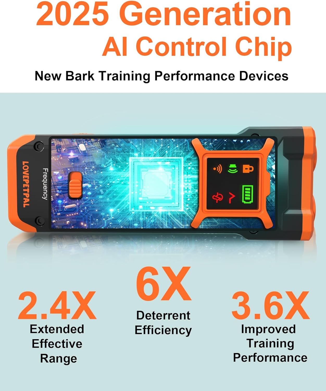 2025 Dog Training Bark Deterrent Device, Anti-Barking Device for Dogs, Stop Bad Behavior Without Yelling or Swatting, Ultrasonic Stopper Alternative to Shock Collar (Orange)