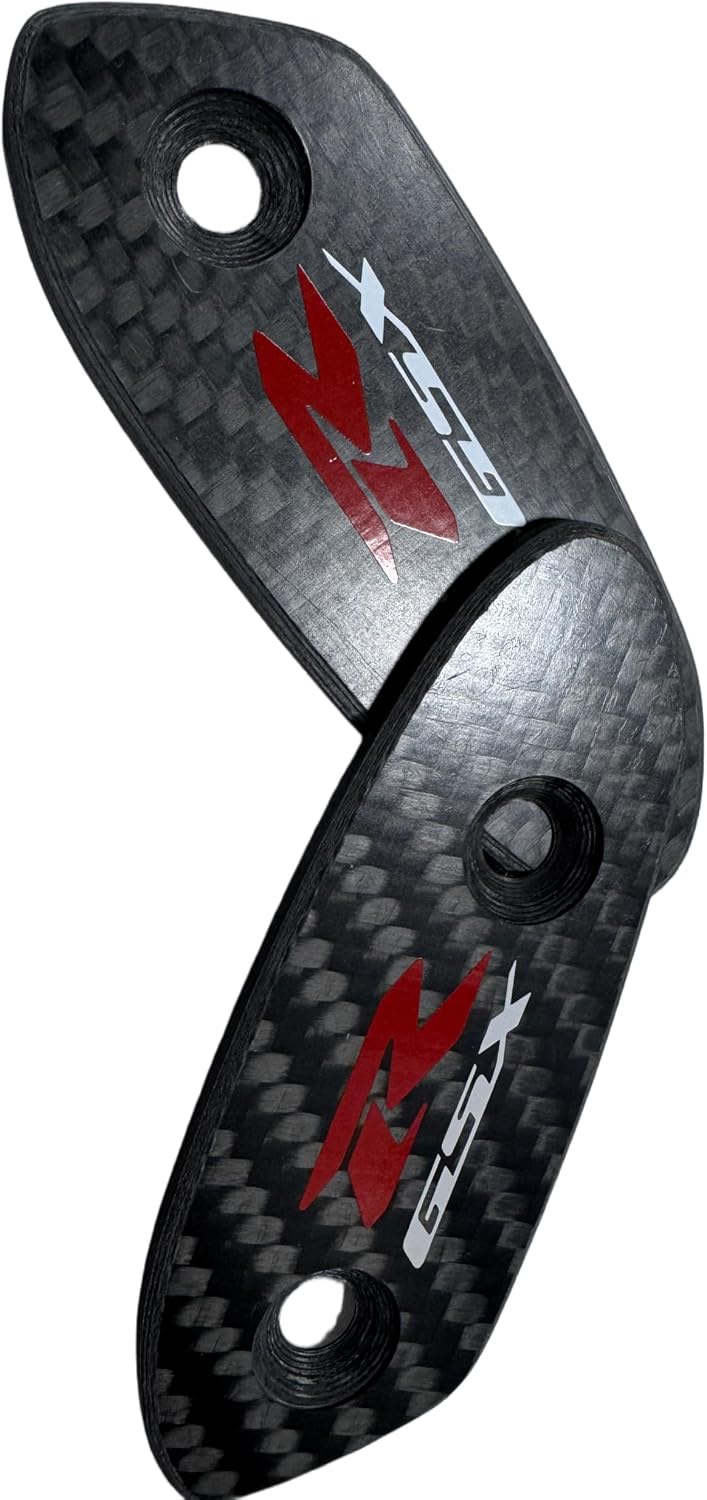 Carbon Fiber Mirror Block Off Plate for GSX-R600/750 2011-2025, Mirror Block Off Base Plates Billet fit For GSXR 600 750 ， Black