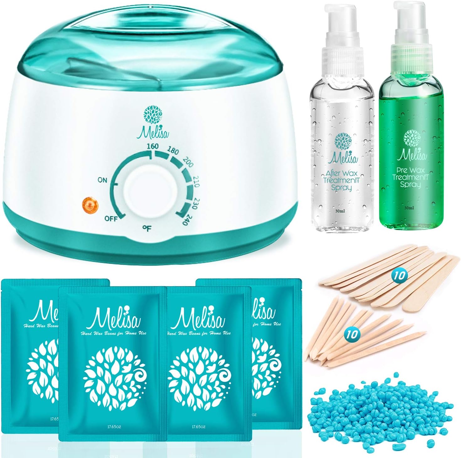 Yeelen Hard Wax Kit Home Waxing Kit Wax Warmer
