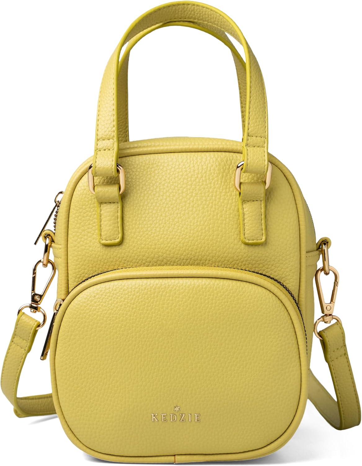 KEDZIE Harper Crossbody Bag Vegan Leather Small Shoulder Purse with Adjustable Strap