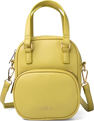 KEDZIE Harper Crossbody Bag Vegan Leather Small Shoulder Purse with Adjustable Strap